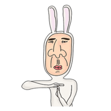 rabbit man 1 sticker #987450
