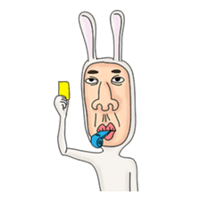 rabbit man 1 sticker #987451