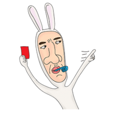 rabbit man 1 sticker #987452