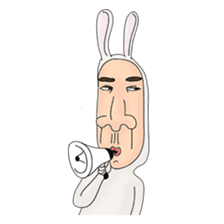 rabbit man 1 sticker #987460