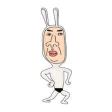 rabbit man 1 sticker #987462