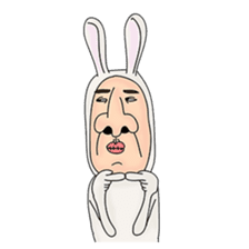 rabbit man 1 sticker #987464