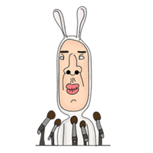 rabbit man 1 sticker #987465