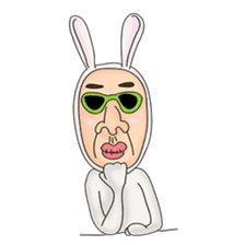 rabbit man 1 sticker #987481