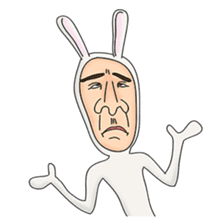 rabbit man 1 sticker #987482