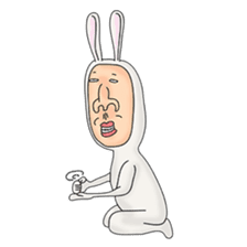 rabbit man 1 sticker #987486