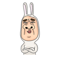rabbit man 2 sticker #1093869