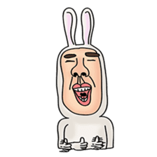 rabbit man 2 sticker #1093871