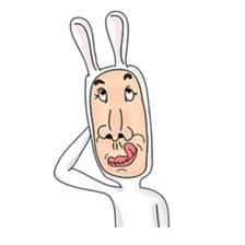 rabbit man 2 sticker #1093876