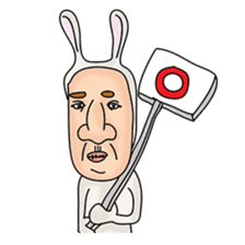 rabbit man 2 sticker #1093878