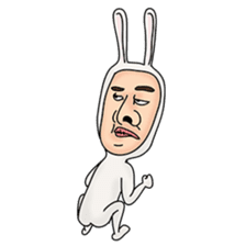rabbit man 2 sticker #1093882