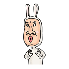 rabbit man 2 sticker #1093883