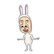 rabbit man 2 sticker #1093888