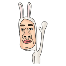 rabbit man 2 sticker #1093890