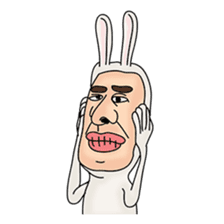 rabbit man 2 sticker #1093892