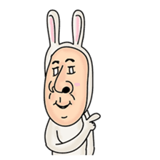 rabbit man 2 sticker #1093905