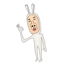 rabit man sticker #1194186