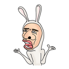 rabit man sticker #1194191