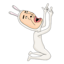 rabit man sticker #1194196