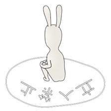 rabit man sticker #1194208