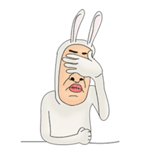 rabit man sticker #1194210