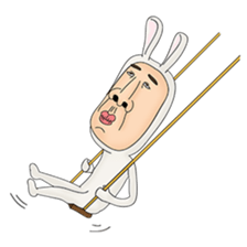 rabit man sticker #1194212