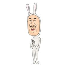 rabit man sticker #1194217