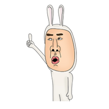 rabit man sticker #1194219