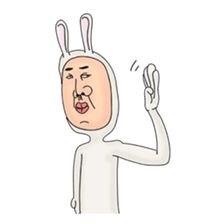 rabit man sticker #1194220