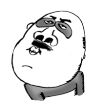 panda man 1 sticker #1324324