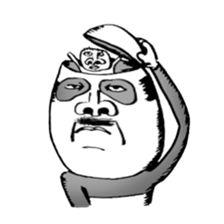 panda man 1 sticker #1324330