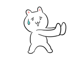 It is a sticker of the animal. sticker #2021689