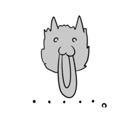 It is a sticker of the animal. sticker #2021693