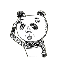 ugly panda sticker #2284276