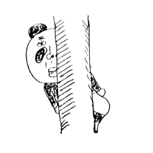 ugly panda sticker #2284284