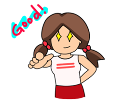 I am doing my best with club (Ver.girl) sticker #2320337