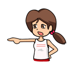 I am doing my best with club (Ver.girl) sticker #2320348