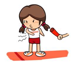 I am doing my best with club (Ver.girl) sticker #2320350