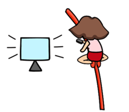 I am doing my best with club (Ver.girl) sticker #2320365