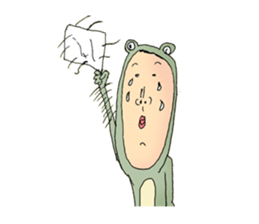 frog man1 sticker #3683326