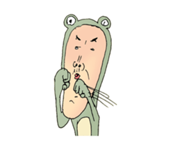 frog man1 sticker #3683336