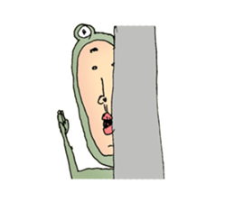 frog man1 sticker #3683345