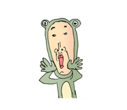 frog man1 sticker #3683346