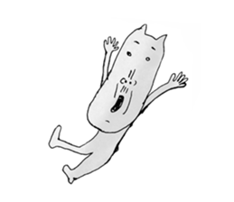 funny cat 1 sticker #4146525