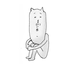 funny cat 1 sticker #4146526