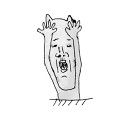 funny cat 1 sticker #4146536