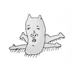 funny cat 1 sticker #4146537