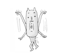 funny cat 1 sticker #4146549