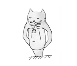 funny cat 1 sticker #4146552