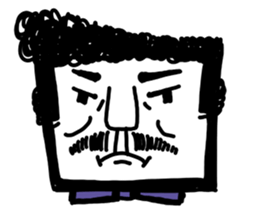 Uncle Square-Dali sticker #6537654